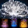 New string lights 100M 1000 LED Lights Copper Wire String Light Outdoor Waterproof Fairy Lamp For Garden Wedding Christmas Decorat171R