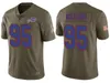 Buffalo''Bills''Men 23 Micah Hyde 21 Jor dan Poyer 95 Kyle Williams Mujeres personalizadas Saludo juvenil al servicio Jersey limitado