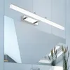 Wandleuchten Moderne LED-Lampe Goldenes Chrom Schwarz 40 cm 9 W 50 cm 12 W Spiegelfrontleuchte Aluminium Badezimmer Eitelkeit Lichter WC Makeup262V