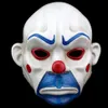 Högklassig harts Joker Bank Robber Mask Clown Dark Knight Prop Masquerade Party Harts Masks On X0803315W