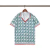 Nowe luksusowe designerskie koszule męskie geometryczne nadruk do kręgli Hawaje kwiatowe koszule Men Men Men Slim Fit Bris Sleeve SS1