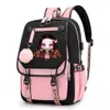 Dämon Slayer Nezuko Rucksäcke für Männer Anime School Tasche für Teenager Leinwand Laptop Rucksack Frauen Rucksack Anime Nezuko Rucksack 2219c