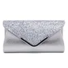 Evening Bag Women PU Paillette Long Square Hasp Cosmetic Bag Mix Color Wedding Party Clutch Bag248V