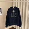 Дизайнерский роскошный пуловер Loes Classic с вышивкой, толстовка с капюшоном, цветная прозрачная нить, чистый хлопок для мужчин и женщин