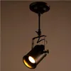 Loft Vintage rails d'éclairage LED en fer forgé plafonniers vêtements barre projecteur industriel Style américain tige Spot Lighting229S