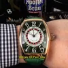 Barato Nuevo 8880 Vegas Casino Plato giratorio ruso Esfera blanca verde Reloj automático para hombre Caja de oro rosa Correa de cuero verde Reloj para caballero 252k