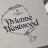 Designer Viviene Westwoods Nova Viviennewestwood Western Empress Dowager Pin Saturn Pulseira Feminina Minoria Design Feeling Fold Paper Clip Pulseira Reta