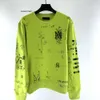 Tryck amirri amiiri amirl amirlies fluorescerande am imiri designer klädbrev män tröjor hoodies es high green street mode nya graffiti ver mfsws