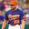 Изготовленные на заказ бейсбольные майки Clemson Tigers Lleyton Lackey Джейкоб Джаррелл Тристан Смит Натан Дворски Джейкоб Макговерн Уилл Тейлор Джаррен Purify Джей Диллард Эндрю Сиуфо