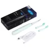 Casa usada conveniente carga usb irrigador sem fio limpeza oral dental dentes limpador scaler com escova de dentes