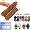 Bracelet de montre en cuir véritable, caoutchouc et Silicone, pour montre HUB, noir, bleu, marron, étanche, boucle de déploiement 25x19mm, 247y