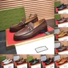 40Style Luxurious Men's Double Monk Strap loafers äkta läderbrun svart herr casual designer klänningskor slip på bröllop män sko storlek 38-46