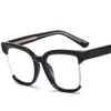 Solglasögon Half Frame Square Reading Glasses Women Fashion Recept Eglaslasses Sexig Retro Red Leopard Clear Anti Blue Light 1S311e