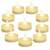 SXI 24 Pack Warm White Battery LED Tea Lights Flameless Flicking Tealight Dia 1 4 Elektriskt falskt ljus för Votive Wedding 264m