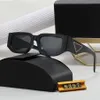 Modedesigner retro solglasögon för män och kvinnor svart vit leopard tryck ram klassisk utomhus solglasögon reser strand vacat272d