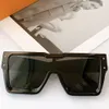 Óculos de sol de cristal de grandes dimensões das mulheres 1547 aparência atraente quadrada lentes pretas proteção UV 100% óculos de designer masculino com o320P