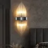 Kristal Led Duvar Lambası Modern Işık Lüks Altın Duvar Işık Kapalı Aydınlatma Duvar Sconce Ev Dekor Yatak Odası Oturma Odası Yatak Odası