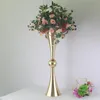 Décoration de fête 10pcs 29 pouces de hauteur en métal de mariage fleur trompette vase stand table décorative pièce maîtresse arrangements artificiels D2550