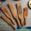 Conjunto de utensílios de cozinha de madeira acácia spurtle conjuntos de cozinha antiaderente utensílios de cozinha de madeira espátula entalhada spurtle spatula207l