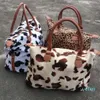 Sacs de voyage en peau de vache entière Sacs polochons léopard Fannal Sacs de sport de week-end imprimés de vache personnalisés DOM-1081405258d