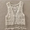 Été enfant en bas âge enfants bébé filles Crochet dentelle creux Cardigan hauts gilet glands couvrir gilet maillots de bain maillots de bain Saro302E