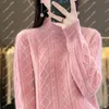 2024 Herbst-Kaschmirpullover für Damen | Halber Rollkragenpullover, schmale Passform, Kapuze, Wollstrick – S-XXL, Creme, Hellbraun, Weiß, Seeblau, Orange, Grün, Rot, Goldbraun, Dunkelviolett, Rosa