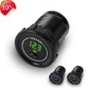 Nowy mini 12 V /24 V Metr miernika Motocyklowy panel Voltmeter LED z przełącznikiem włączania /wyłączania niskie napięcie akcesoria samochodowe