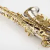 Japan Jazz New WO37 Alto Saxophone Brass Nickel Silver Plated Gold Key Professional Musical Instruments Sax With Case