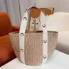 Vrouwen handtassen met hoge capaciteit Tote Nieuwe Designer Fashion Clutches Ladies Strawtassen Lady Bag vrouwelijke portemonnee Koppeling Schouder 220917218S