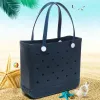 Borsa Bogg da donna Borsa da spiaggia in silicone personalizzata Borsa da spiaggia in plastica Eva Moda Borse da donna Eco Jelly Candy Estate 258