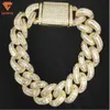 Prezzo di fabbrica Stile trendy Argento 925 Delicato Oro rosa Argento Catena di ancoraggio Gioielli con collana di Moissanite per le donne