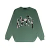 Amireshoodie designer hoodie toppkvalitet kvinnors hoodies tröjor varumärke benfraktur krökt långärmad bomull rund nacke pullover t-shirt