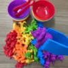 Inteligence Toys Baby Rainbow Color Sort Montessori liczenie zwierząt dinozaur sortowanie mecz gier sensory babi zabawki na świąteczny prezent 231208