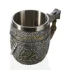 1st 3D Axe Epacket Handle Viking Warrior 450 ml Skull Mug Gotic Tankard Halloween Decoration Skeleton Cup Beer Stein Man Gift C19235i