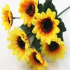 Sfondo di matrimonio decorazione di girasole puntello fiore di simulazione 7 piccolo girasole girasole270e