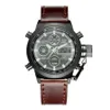 AMST – montre-bracelet de Sport personnalisée en cuir, minimaliste, étanche à 50 mètres, AM3003260o