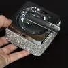 Crystal Ashtray With Artificial Diamonds - Touch Of Elegance To Your Home Or Office! for hotels