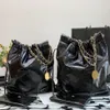 Modeväska mäns och kvinnors universella väskor handväskor axel ryggsäckar kort fodral plånböcker midjeväskor hink väska topp qu216k