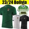 2023ボリビアサッカージャージ2024 23 24ホームアウェイサードグリーン白い黒いエッチェレイ1995ホームレトロフットボールシャツクラシックビンテージユニフォーム