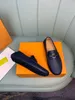 17model 2024 Genuine Leather Designer Men Loafers Shoes High Quality Moccasins Driving Shoes Green Orange Office Shoes Casual Loafers Big Size 38-46