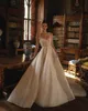 Berta Sequins A Line Wedding Dresses for bride Spaghetti Wedding Dress Bone Bodice Backless designer bridal gowns