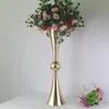 Décoration de fête 10pcs 29 pouces de hauteur en métal de mariage fleur trompette vase stand table décorative pièce maîtresse arrangements artificiels D2550