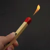 Nowy kreatywny mecz kształt otwarty płomień zapalniczka bez gazu na zewnątrz kuchenny piec kuchenny zapalnik palenia akcesoria