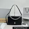 23 fall BBsoft Designer Bag Oil Wax Skin Crack BB Soft Bag Flip Silver Chain Crossbody Shoulder Bag