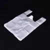 100pcs High Quality Supermarket White Vest Plastic Carrier Shopping Hand Bag Packaging Bags 297h