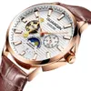 GUANQIN montre d'affaires hommes automatique horloge lumineuse hommes Tourbillon étanche montre mécanique haut marque relogio masculino 210310317f