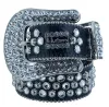 Män kvinnor BB Simon Belt Luxury Designer Belt Retro Needle Buckle Belt 20 Color Crystal Diamond