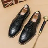 Klänningskor högkvalitativ handgjorda Oxford klänningskor män äkta ko läder kostym skor skor bröllop formella italienska skor avslappnad 231208