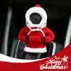 غطاء مقلدة معدات السيارة هوديي ، غطاء مقبض الترس في سيارة عيد الميلاد لمقبض التحول اليدوي/التلقائي
