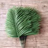 20pcs en plastique feuilles de palmier artificielles branche plantes vertes fausse feuille tropicale maison décoration de mariage arrangement floral T20070285K